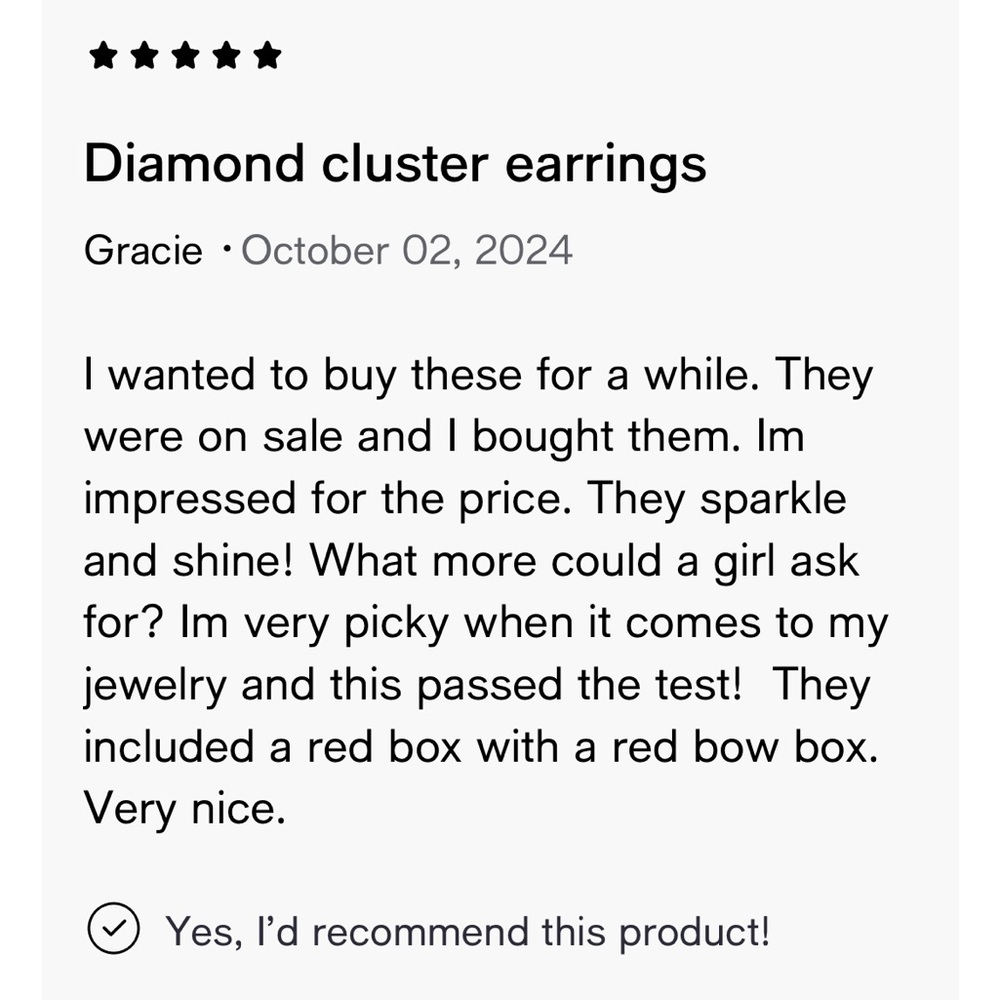 Diamond Halo Earrings - Picture 15 of 16